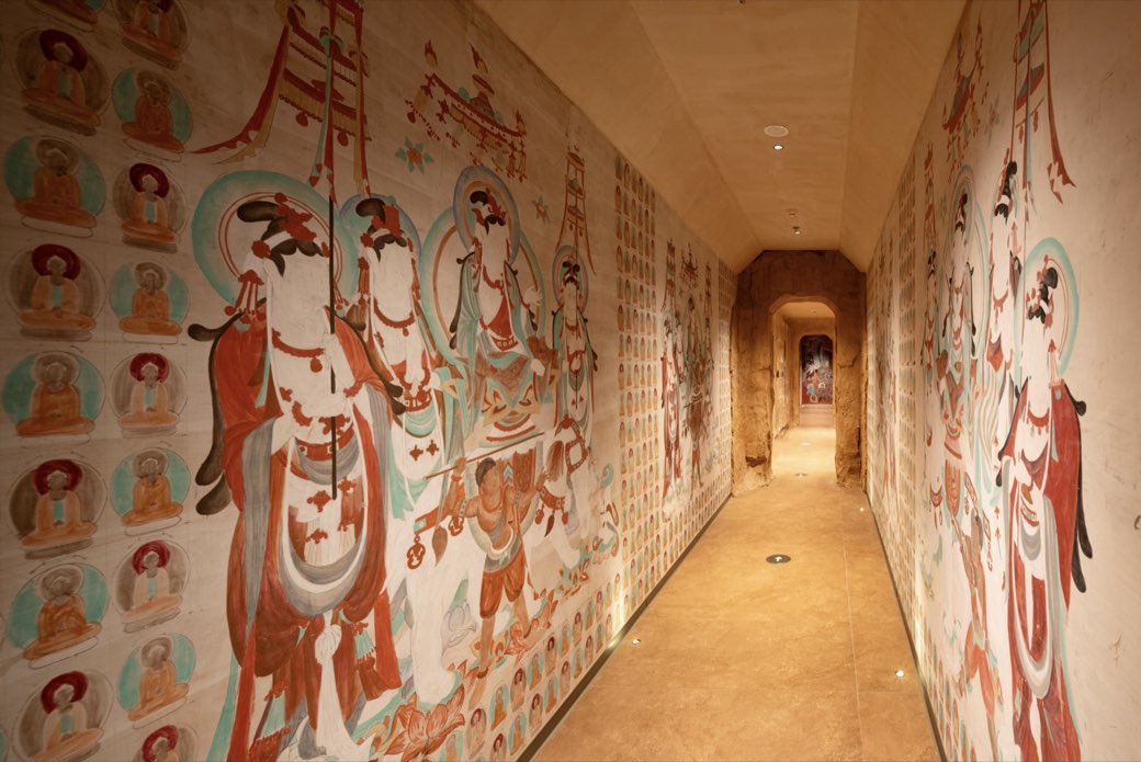Hand-painted grotto walls
